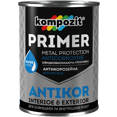 Anti-Corrosion Acrylic Primer For Metal ANTIKOR/Light-Grey (35.27oz)