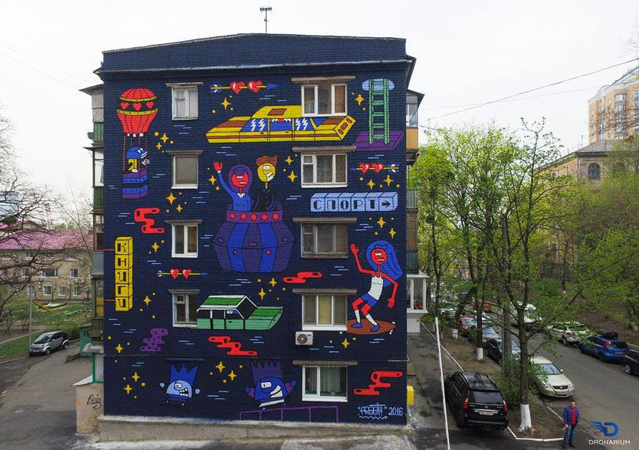 Barbusa Street Mural