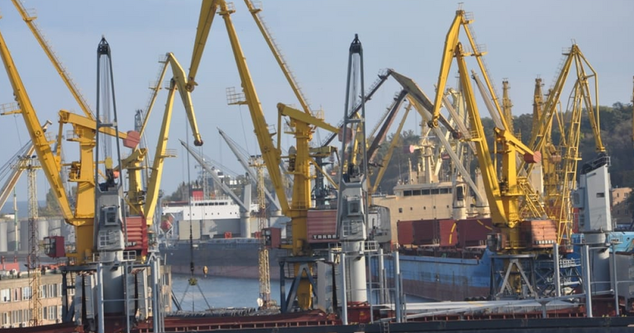 Odesa Port Cranes