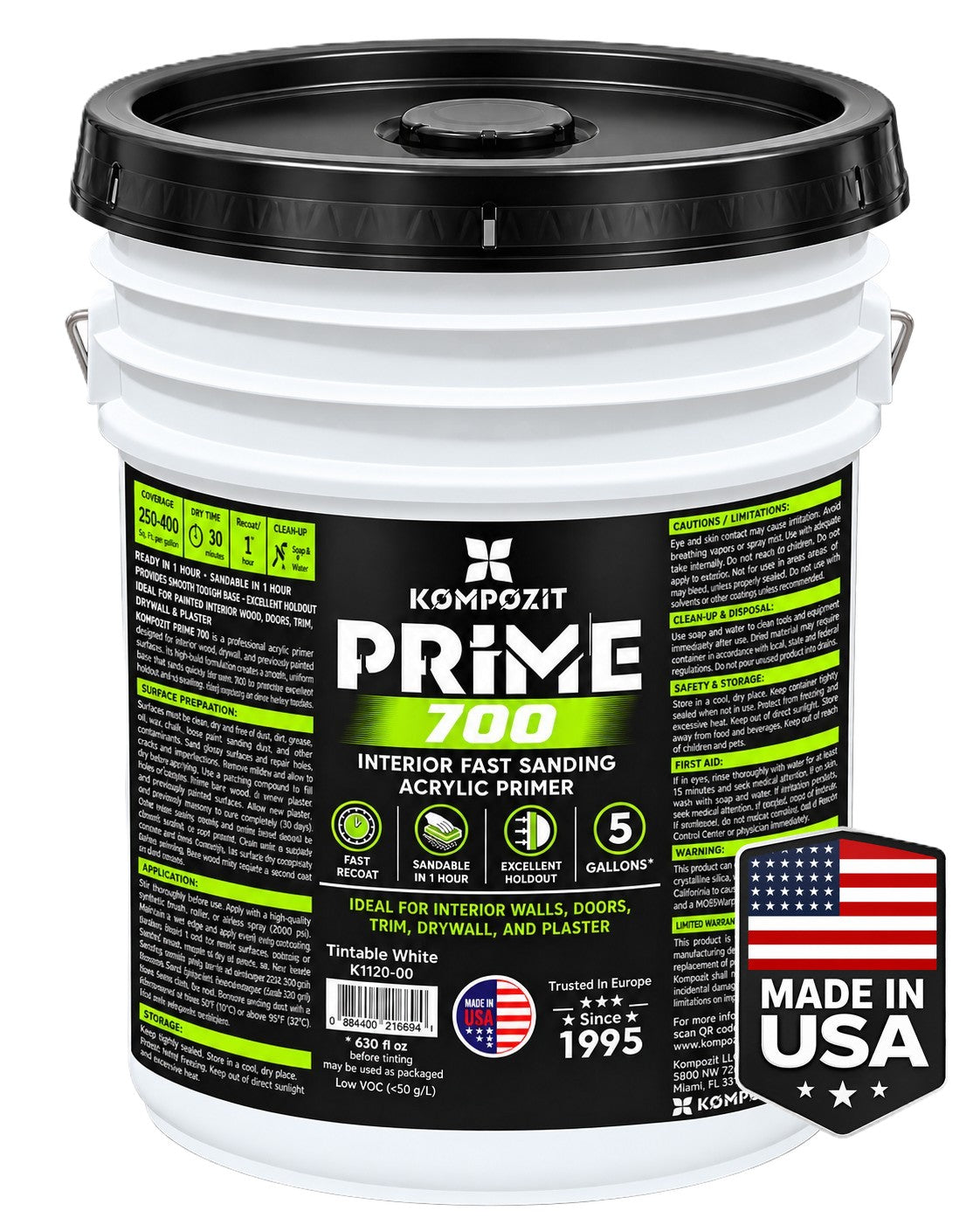 PRIME 700 Fast-Sanding Interior Acrylic Primer