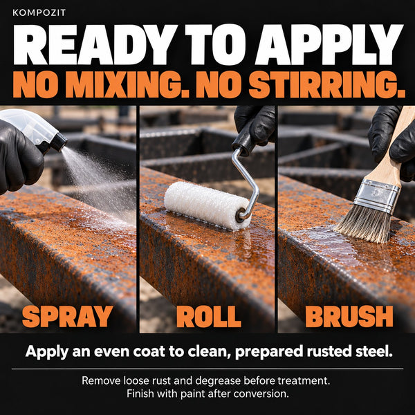 Rust Converter for Metal & Steel