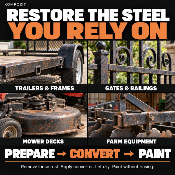 Rust Converter for Metal & Steel